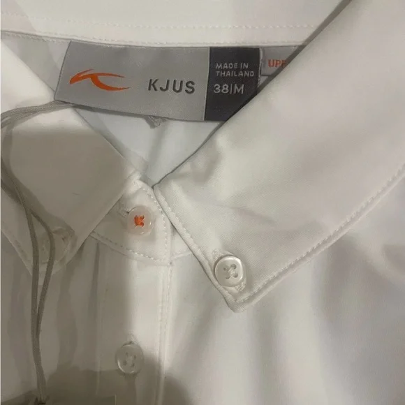KJUS White Long Sleeve Polo Shirt NWT 38 - Picture 4 of 4